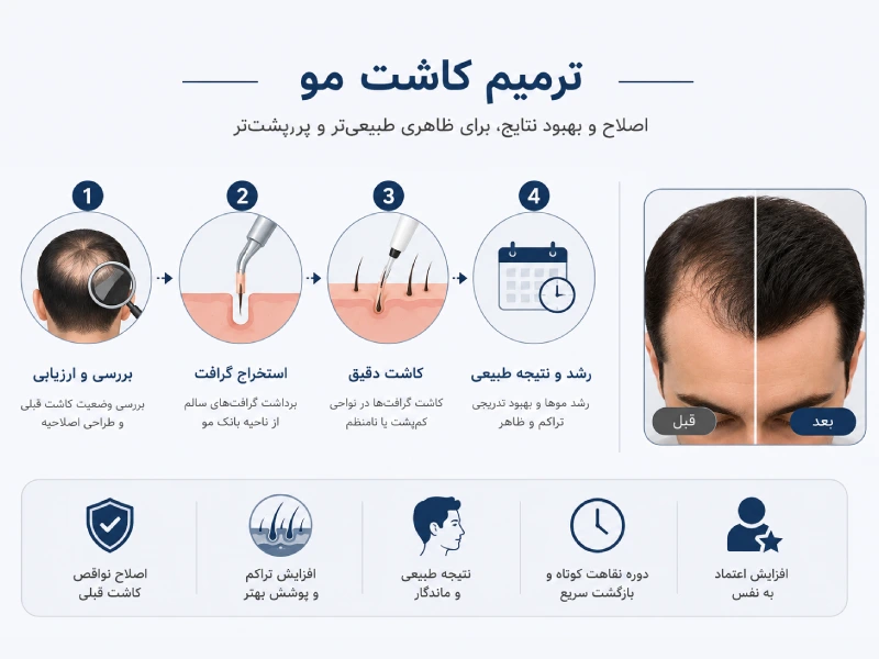ترمیم کاشت مو